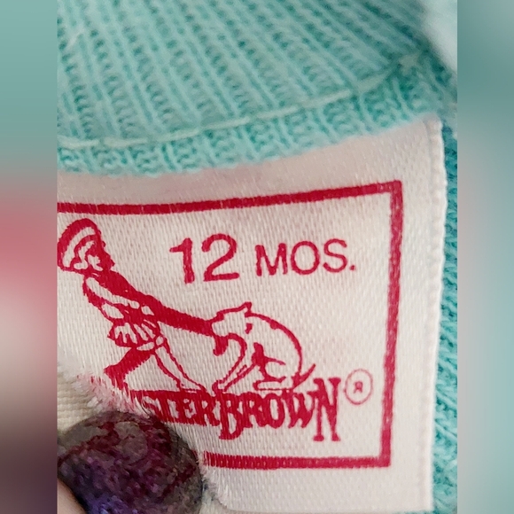 Vintage Blue Buster Brown 1 Piece Giraffe outfit 12 months - Picture 5 of 7